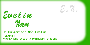 evelin nan business card