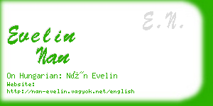 evelin nan business card